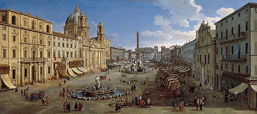 Caspar van Wittel Piazza Navona, Rome by Caspar Van Wittel Norge oil painting art
